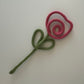 Mother’s Day Knitted Wire Flower - Spiral Rose